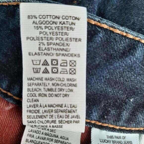 LUCKY BRAND Leyla Boot Dark Blue Jeans Sz 6/28 R - Picture 9 of 11